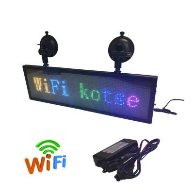 China 12V Wifi Control Scrolling Message P5 Car Usage LED Sign Board for sale