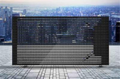 China Super Clearly 10ft X 12ft P6.25 Outdoor Full Color Transparent LED Display for sale