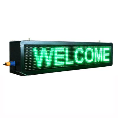 China Green 960*160mm DIP346 Waterproof P10 Led Sign Board for sale