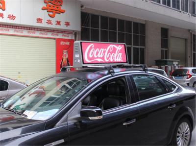 China Waterproof Taxi Roof Sign 12V P4 Taxi Top Led Display for sale
