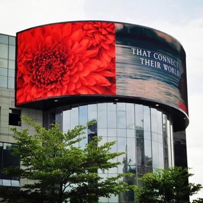 China Full Color P5 1R1G1B Outdoor Curved LED Display SMD2525 for sale