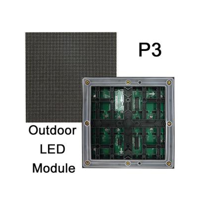 China Outdoor P3 5000cd/Sqm LED Panel Displays SMD2121 Full Color IP33 for sale