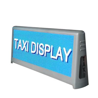 China IP65 P4 Advertising Car Roof Led Sign 3G 4G Wifi Wireless 5500cd/Sqm for sale