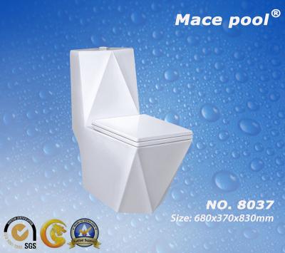 China Different Design One-Piece S-Trap Siphonic Ceramic Toilet in Bathroom (8037) for sale