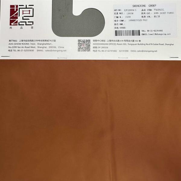 Quality Recycled Poly Down-Jacket Fabric for sale