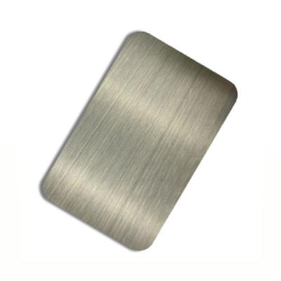 Chine OEM décoratif balayé argenté 201 de feuilles de solides solubles 304 certificat de 316 GV à vendre