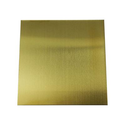 China 0.5mm Stainless Steel Decorative Sheets Gold Color Pvd Coating JIS Standard for sale