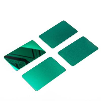 China 316 Green Mirror Decorative Stainless Steel Sheet 8K Polishing 0.3mm Thickness for sale
