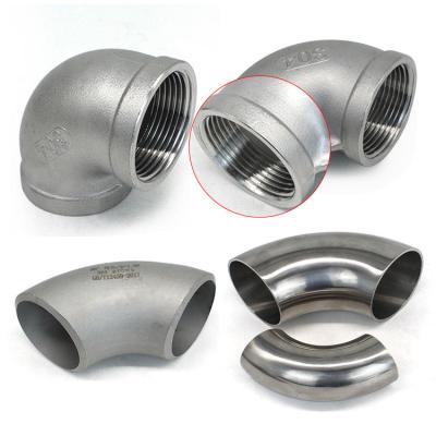 China ANSI 45 90 Degree Street Elbow 304 316 Stainless Steel Thread for sale