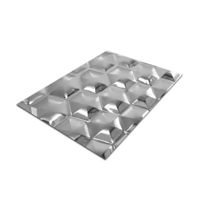China 304 3D Hammer Decorative Stainless Steel Sheet Water Ripple 8000mm Length for sale