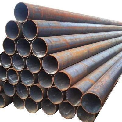China Venda direta de fábrica ERW tubo de ferro 6 metros tubo de aço soldado redondo tubo de aço carbono preto à venda