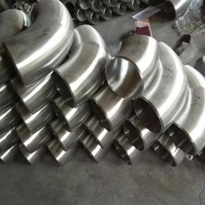 China Ss304 Flexible 90 Degree Elbow Stainless Steel Pipe Fittings Round Section Custom Size for sale