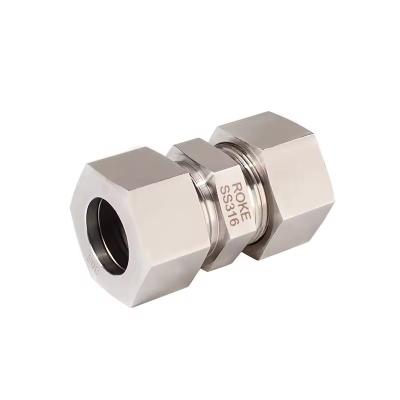 China Single Ferrule Compression Fitting Stainless Steel Light 6L-42L Hydraulic Fittings Hydraulic Tube Fitting for sale