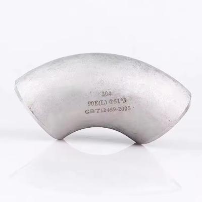 China Hot Sale 2mm Thickness Stainless Steel Sanitary Elbow Pipe Fitting à venda