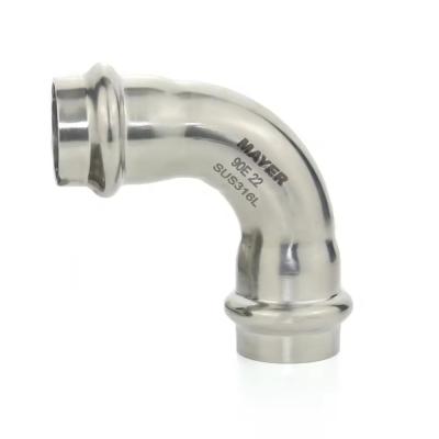 China China Stainless Steel Pipe Fitting Manufacturer Stainless Steel 90 Degree Elbow Fittings zu verkaufen