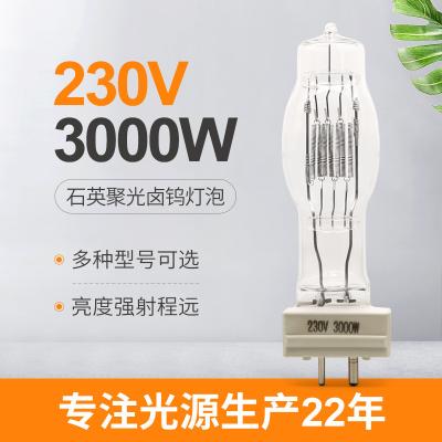China 230V 3000W Quartz Bulb GY16 G38 Base Suez Canal Halogen Searchlight Lamp for sale
