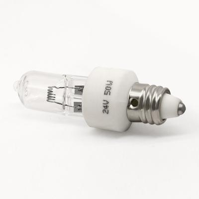 China 24V 50w E11 Halogen Lamp Quartz Medical Light Bulb OEM ODM for sale