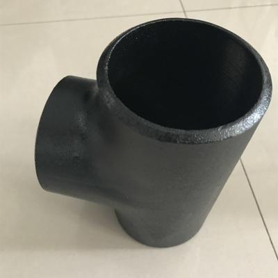 China ansi standard black paintting sch40 pipe fitting tee for sale