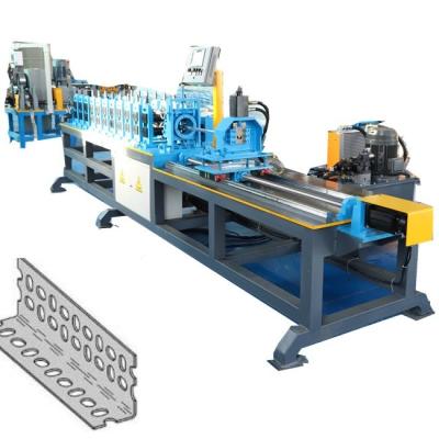 China Rotary Punching Slotted Angle Rolling Forming Machine 14 Roller Station for sale