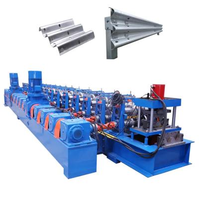 Chine SGS Highway Guard Rail Two Wave Or W Beam Roll Forming Machine 12m/Min à vendre