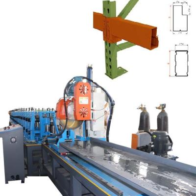 China Pallet Rack Step Beams / L Tube Step Beam Rolling Forming Machine for sale