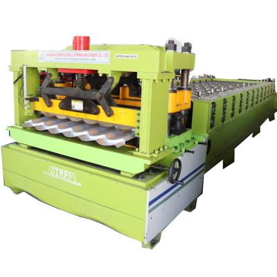 China Monterry Tile Metal Step Tile Roofing Sheet Rolling Forming Machine for sale