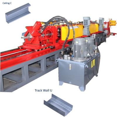 China Galvanized Metal Stud And Track Wall Framing Profile Rolling Forming Machine Advanced for sale