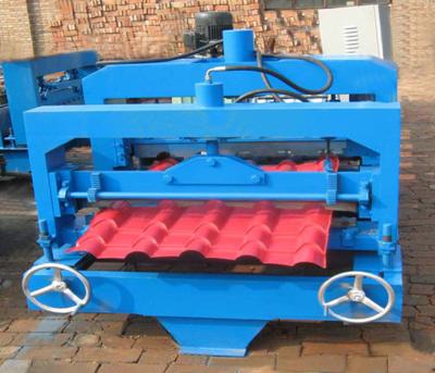China PLC Control System Glazed Tile Machine For Color Coated Iron Roofing Sheet for sale