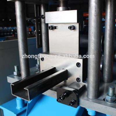 China PLC Control Door Frame Roll Forming Machine / CZ Purlin Machine For Building for sale
