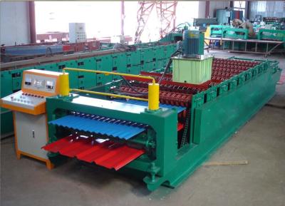 中国 二重デッキのタイプ色の鋼鉄ロール前の機械8 - 12 M/最低の生産の速度 販売のため