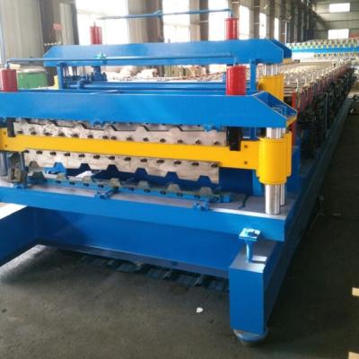 China 1080 Step Roof Glazed Tile Machine 12 Roller Stations 8 - 12 M / Min Productivity for sale