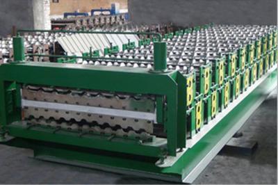 中国 機械を供給コイル シートの形作るチェーン運転の二重層ロール1200のmmの 販売のため