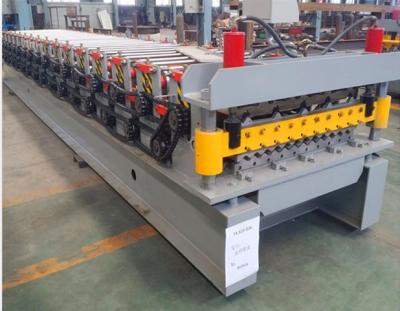 China PLC System Wall Panel Roll Forming Machine Horizontal Roller Manual Screw Tensioning for sale