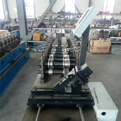 China Durable CZ Purlin Roll Forming Machine Dual Holes Punching 11 MAp Work Pressure for sale