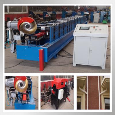 China Aluminium Water Downspout Roll Forming Machine / Pipe Making Machine for sale