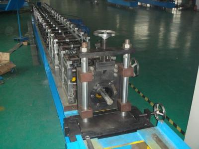 China 13 Stations Downspout Roll Forming Machine / Gutter Rolling Machine 3T Manual Uncoiler for sale