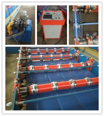 China Building Roofing Corrugated Sheet Roll Forming Machine 1250MM Width for sale