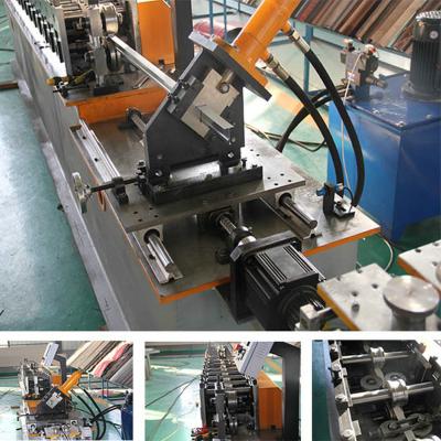China Stud And Track Roll Forming Machine HIgh Speed Steel GI Omega Furring Channel for sale
