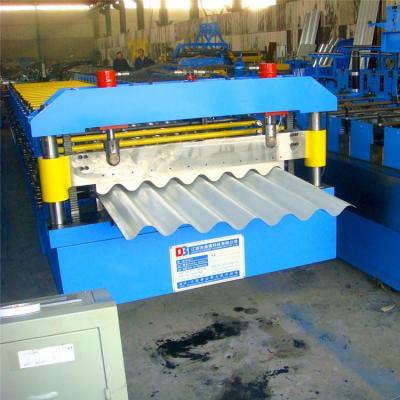 China Solid Shaft Roof Corrugated Roll Forming Machine For Produce Building Material for sale