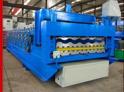 China Glazing Steel Double Layer Roll Forming Machine 380 V 50 HZ 3 Phase Voltage for sale