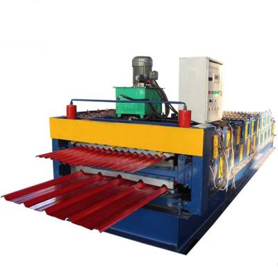 China 8m/Min Galvanized Trapezoidal Shape Metal Roll Forming Machine For Building for sale