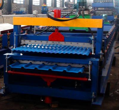 China Automatisches Doppelschicht-Wellblech-Walzwerk für Gebäude zu verkaufen