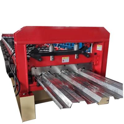 China Hydraulic Decoiler Metal 0.8mm Plc Decking Forming Machine for sale