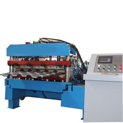 China 12m/ Min Step Tile Machine PPGI PPGL 11kW Sheet Roll Forming Machine for sale