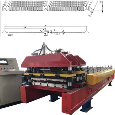 China 350H Steel Glazed Tile Roofing Machine Gcr15 Roller 5.5KW Step Tile Machine for sale