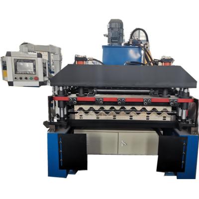 China Gearbox V115 Sheet Roll Forming Machine Metal Roofing Or Wall Cladding for sale