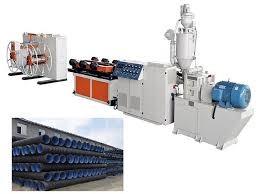 China SJ120/33 Single Wall Corrugated Pipe Extrusion Line PE SJ90/33 500-800mm for sale