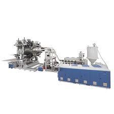 China Horizontal Corrugated Pipe Extrusion Line 200-400mm for sale