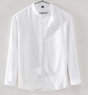China Kleidungs-Hersteller-Men-' s-Hemd-Baumwoll-Oxford-Anti-Falten-lange Ärmel der kleinen Menge zu verkaufen