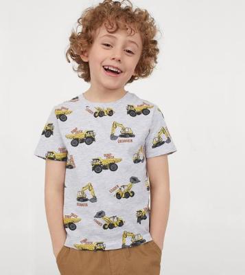 China Oem Apparel Manufacturers Children'S Short Sleeve Summer Round Neck T-Shirt With Print for sale